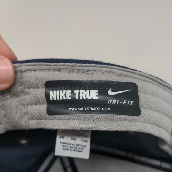 Marian University Knights Nike True Dri Fit Fitted Hat Blue Gray S/M Logo - Picture 7 of 8